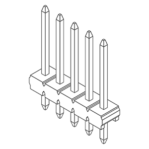 Pin Header Connectors IMSA-13040B-05A-GF