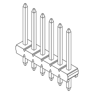 Pin Header Connectors IMSA-13040B-1-06Z900