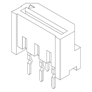 FPC / FFC Connectors IMSA-9604S-04C-Sn Reflow