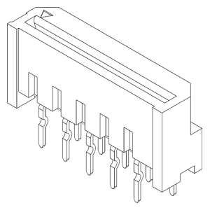 FPC / FFC Connectors IMSA-9604S-06C-Sn Reflow