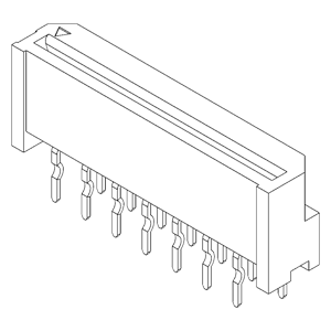 FPC / FFC Connectors IMSA-9604S-14C-Sn Reflow