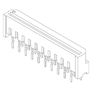 FPC / FFC Connectors IMSA-9604S-16C-Sn Reflow