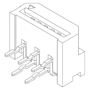 FPC / FFC Connectors IMSA-9604S-04F-Sn Reflow