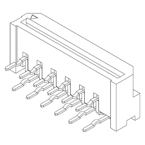 FPC / FFC Connectors IMSA-9604S-12F-Sn Reflow