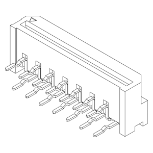 FPC / FFC Connectors IMSA-9604S-14Z25-Sn Reflow