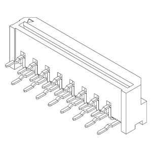 FPC / FFC Connectors IMSA-9604S-16Z25-Sn Reflow