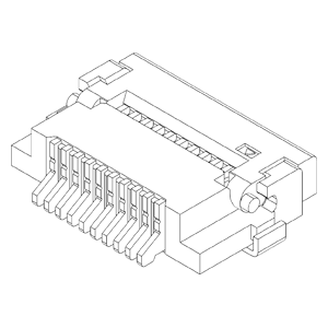 FPC/FFC用コネクタ IMSA-9637S-10Y800-