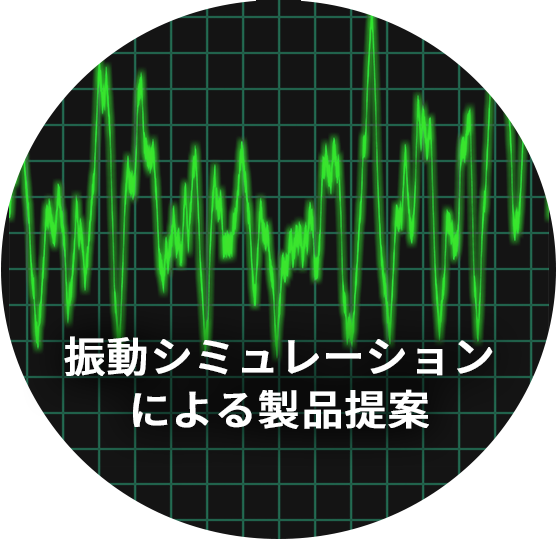 振動シミュレーションによる製品提案